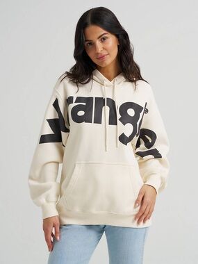Wrangler Women’s Wide Open Spaces Logo Hoodie - White